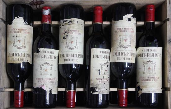 Twelve bottles of Chateau Haut Plantey, St. Emilion, 1994.